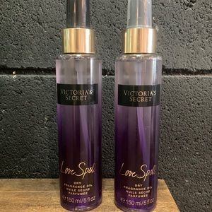 Victoria’s Secret Love Spell dry oil. Two bottles.